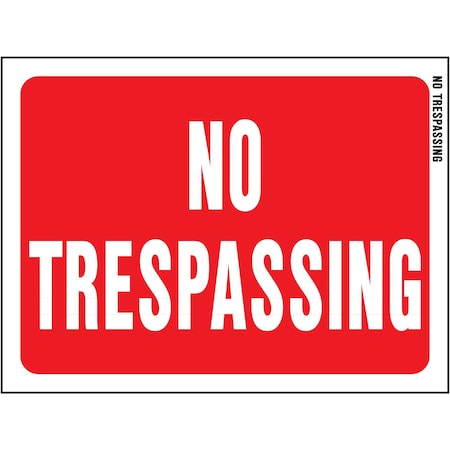 Hy-Ko No Trespassing Sign 8.5" x 12", 10PK A20612